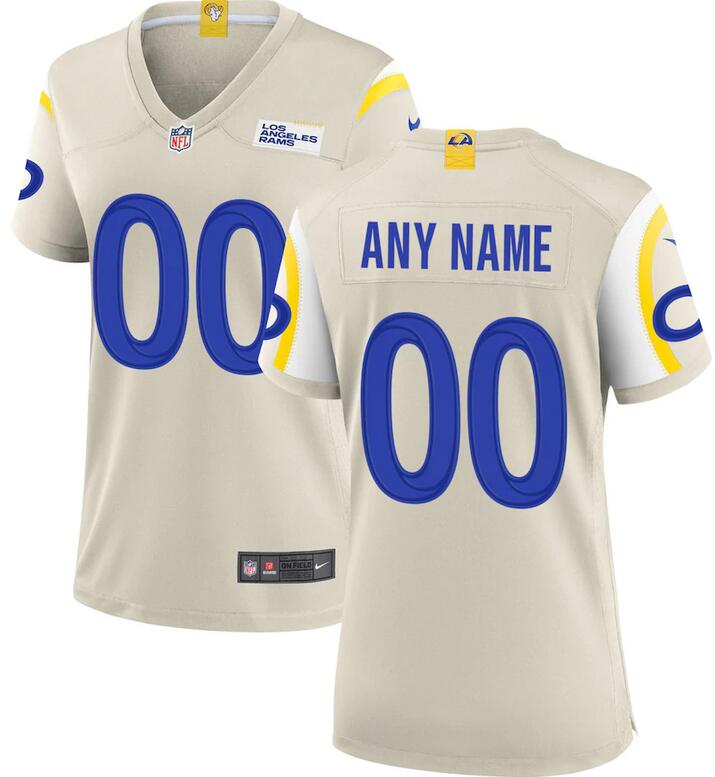 Womens Nike Los Angeles Rams Bone Custom Game White NFL Jersey->nfl hats->Sports Caps